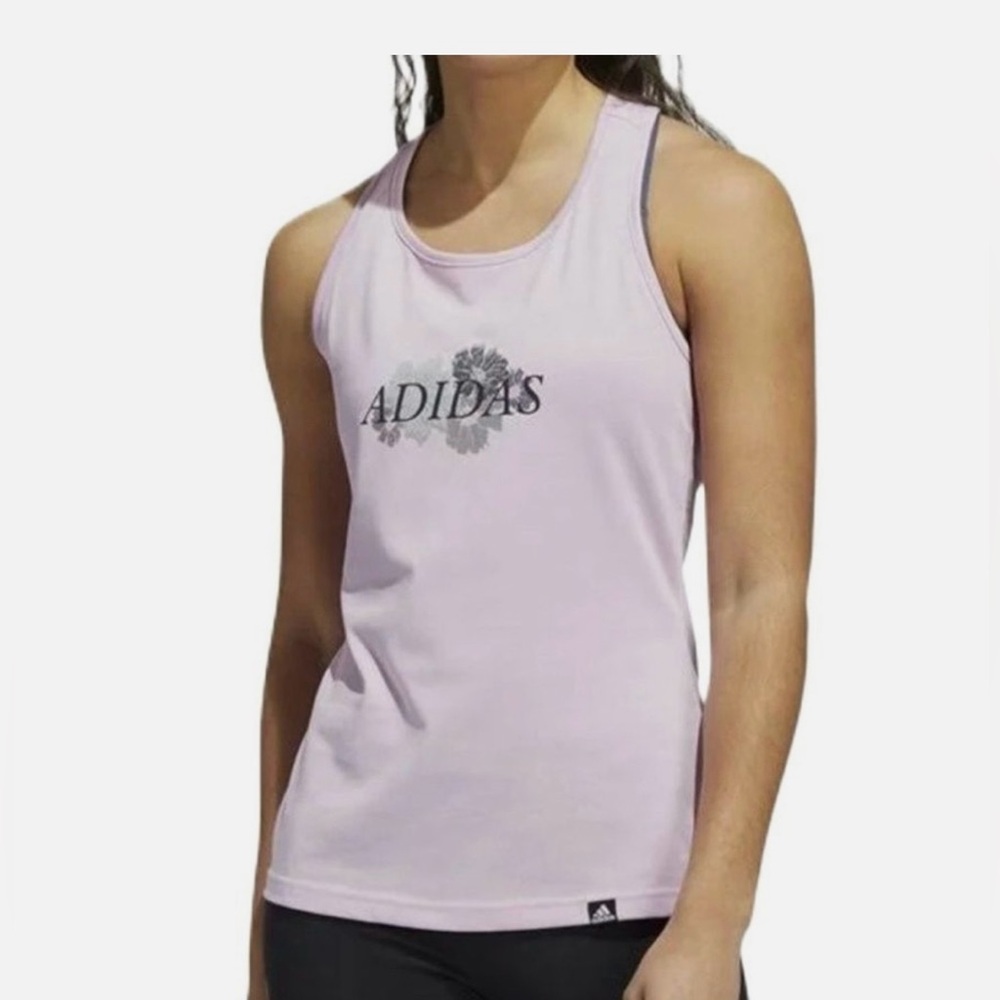 Adidas Aeroready Floral G Racerback Tank in Bliss Lilac Size M NWT